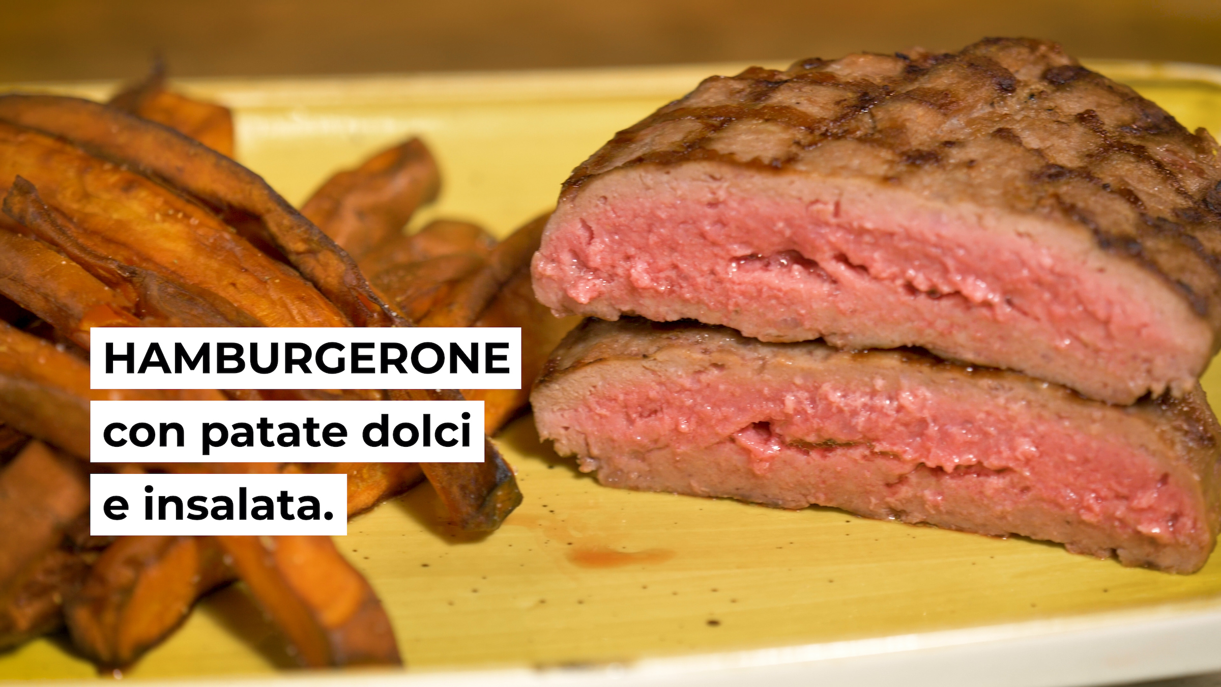 Hamburgerone con patate dolci